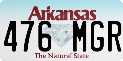 AR license plate 476MGR