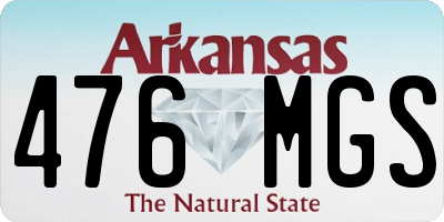 AR license plate 476MGS