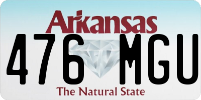 AR license plate 476MGU