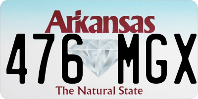 AR license plate 476MGX