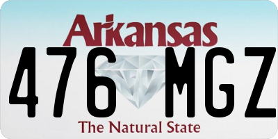 AR license plate 476MGZ