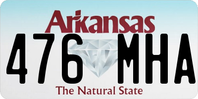 AR license plate 476MHA