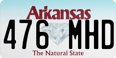AR license plate 476MHD