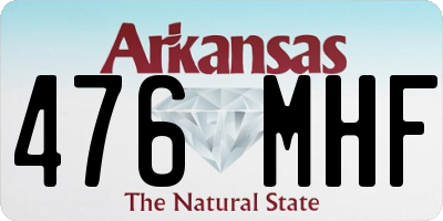 AR license plate 476MHF