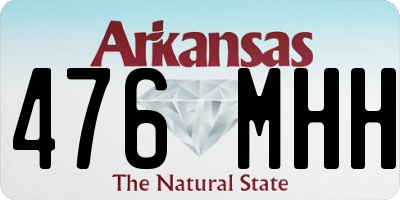 AR license plate 476MHH