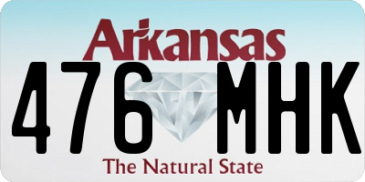 AR license plate 476MHK