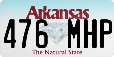 AR license plate 476MHP