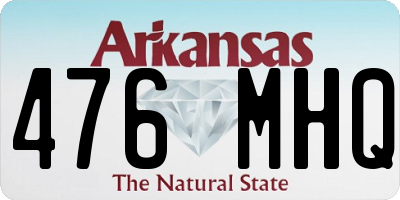 AR license plate 476MHQ