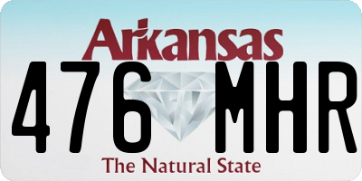 AR license plate 476MHR