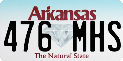 AR license plate 476MHS