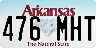 AR license plate 476MHT