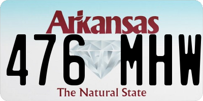 AR license plate 476MHW