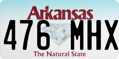 AR license plate 476MHX