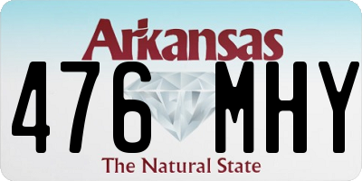 AR license plate 476MHY