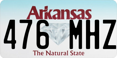 AR license plate 476MHZ