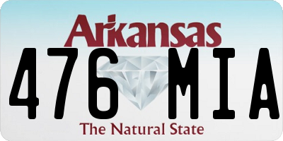 AR license plate 476MIA