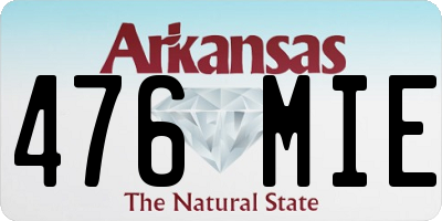 AR license plate 476MIE