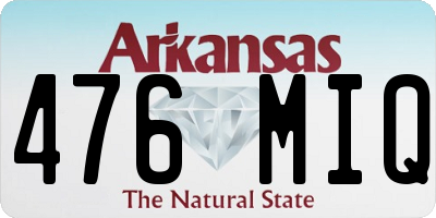 AR license plate 476MIQ