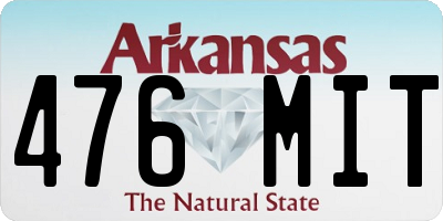 AR license plate 476MIT