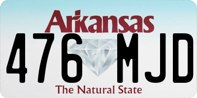 AR license plate 476MJD