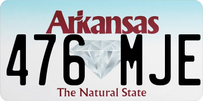 AR license plate 476MJE