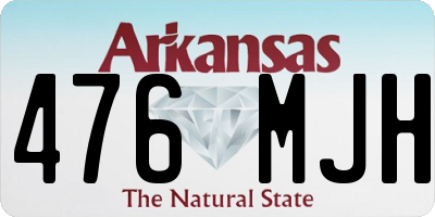AR license plate 476MJH