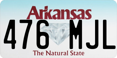 AR license plate 476MJL