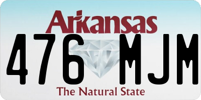 AR license plate 476MJM