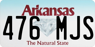 AR license plate 476MJS