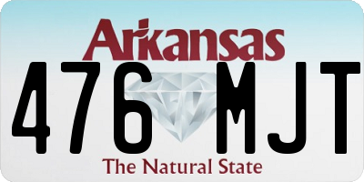 AR license plate 476MJT