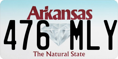 AR license plate 476MLY
