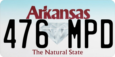 AR license plate 476MPD
