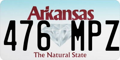 AR license plate 476MPZ