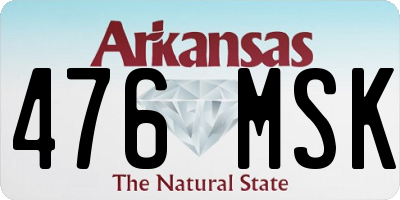 AR license plate 476MSK