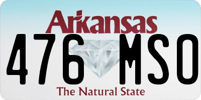 AR license plate 476MSO