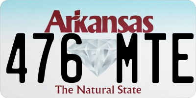 AR license plate 476MTE