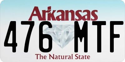 AR license plate 476MTF