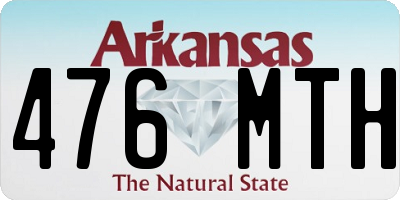 AR license plate 476MTH