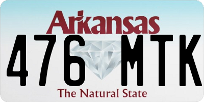 AR license plate 476MTK