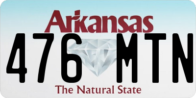AR license plate 476MTN