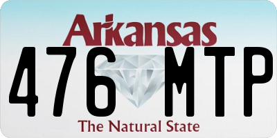 AR license plate 476MTP