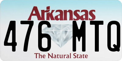 AR license plate 476MTQ