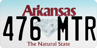 AR license plate 476MTR