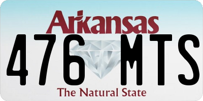AR license plate 476MTS