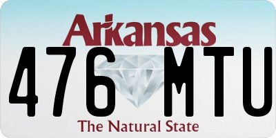 AR license plate 476MTU