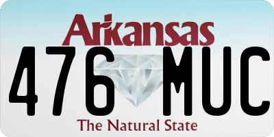 AR license plate 476MUC