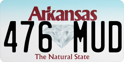 AR license plate 476MUD