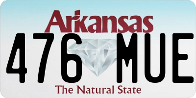AR license plate 476MUE
