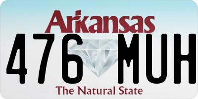 AR license plate 476MUH