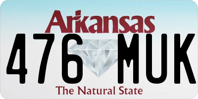 AR license plate 476MUK